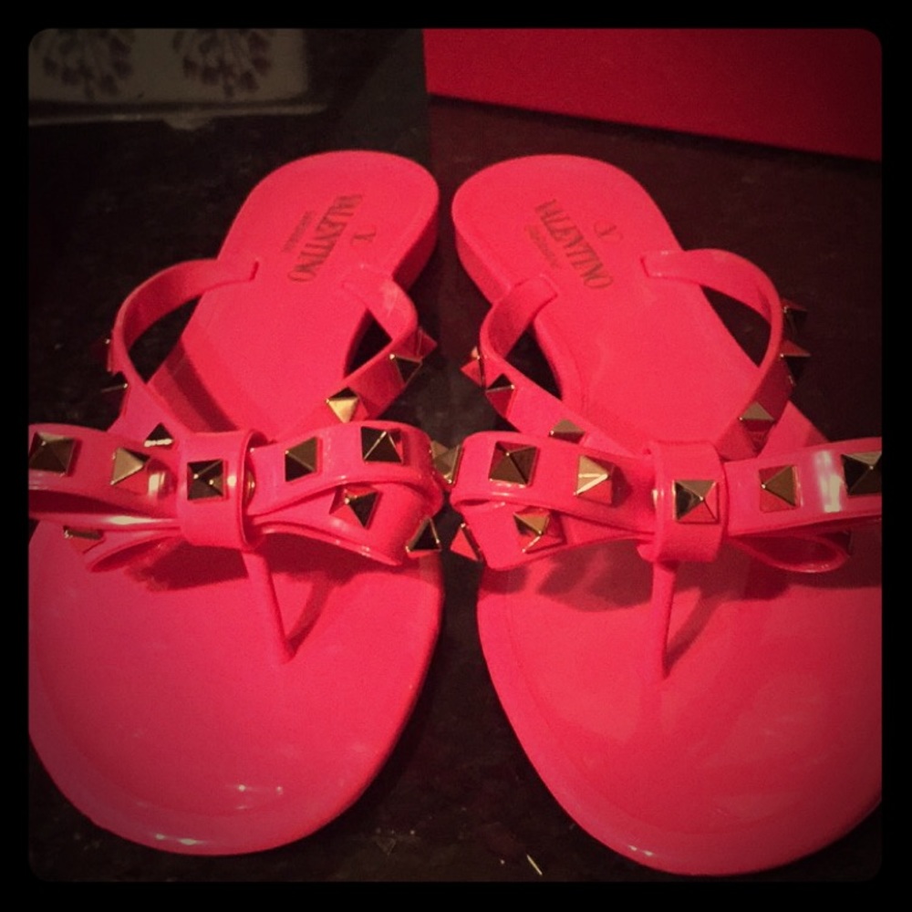 Valentino jelly studded sandals!!🌸 very gently worn